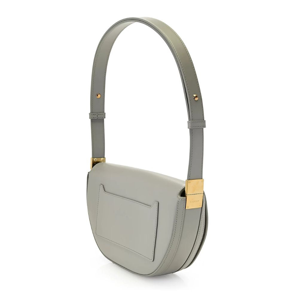 Bolsa de ombro pequena de couro Burberry Olympia