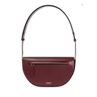 Bolsa de ombro pequena de couro Burberry Olympia