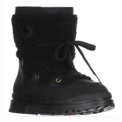 Pajar Canada "Maxine" Sherpa Detailed Lace-up Ice Grip Ankle Boots