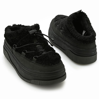 Pajar Canada "Jules" Faux Sherpa & Nubuck Sneaker Mules