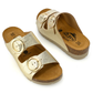 Plakton Cora Slide-on Dual Strap Adjustable Sandals