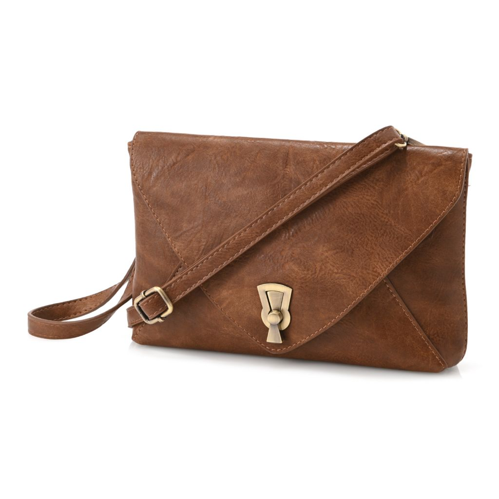 Joy Susan Claudia Keyhole Turnlock Convertible Envelope Bag