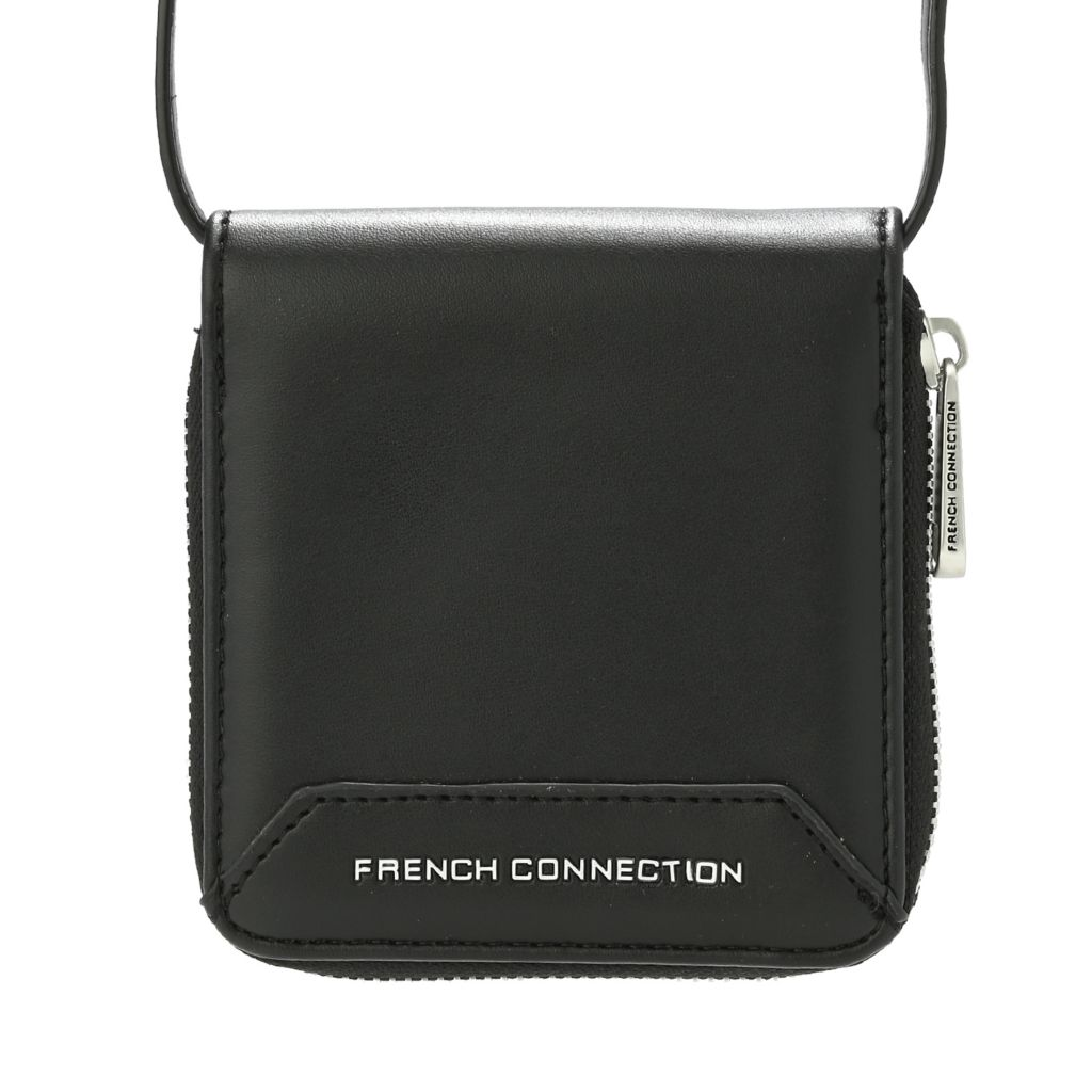 French Connection Alina Zip Around Wallet w/ Removable Strap