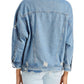 Jaqueta jeans com detalhes em algodão Sunset &amp; Spring, azul, tamanho P