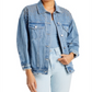 Jaqueta jeans com detalhes em algodão Sunset &amp; Spring, azul, tamanho P