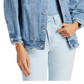 Jaqueta jeans com detalhes em algodão Sunset &amp; Spring, azul, tamanho P