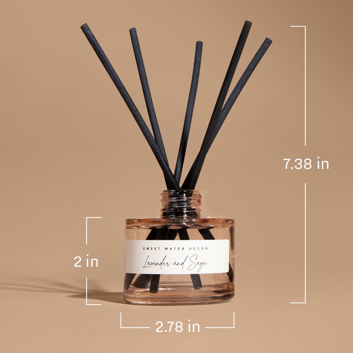Hello Fall Tinted Glass Jar Reed Diffuser