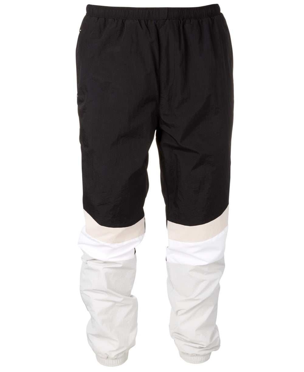 Calça de moletom masculina ID Ideology com blocos de cores cinza - tamanho GG