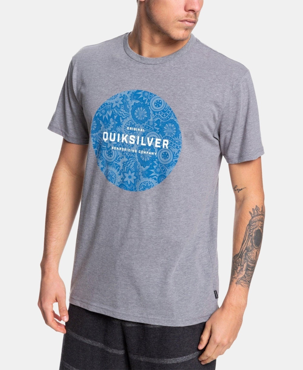 Camiseta gráfica Raging Dream masculina Quiksilver, tamanho médio, cor carvão