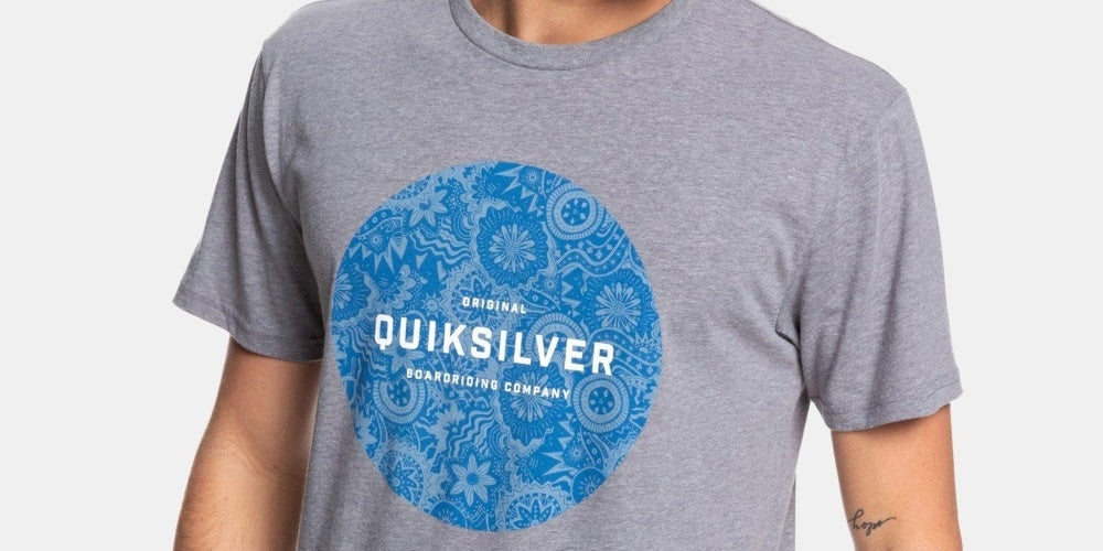 Camiseta gráfica Raging Dream masculina Quiksilver, tamanho médio, cor carvão