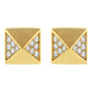 14K Yellow Gold 1/4 Cttw Diamond Pyramid Stud Earring (G-H Color, SI1-SI2 Clarity)