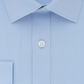 Camisa social masculina DKNY Slim Fit Stretch Mini Xadrez Azul Tamanho 15,5X34-35