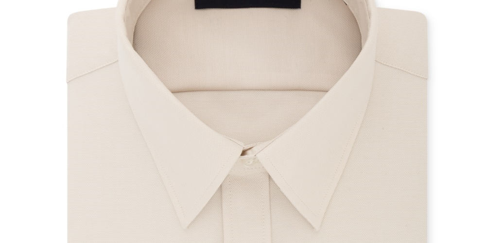 Camisa social masculina Tommy Hilfiger Athletic Fit Performance Stretch com gola flexível, bege, tamanho G