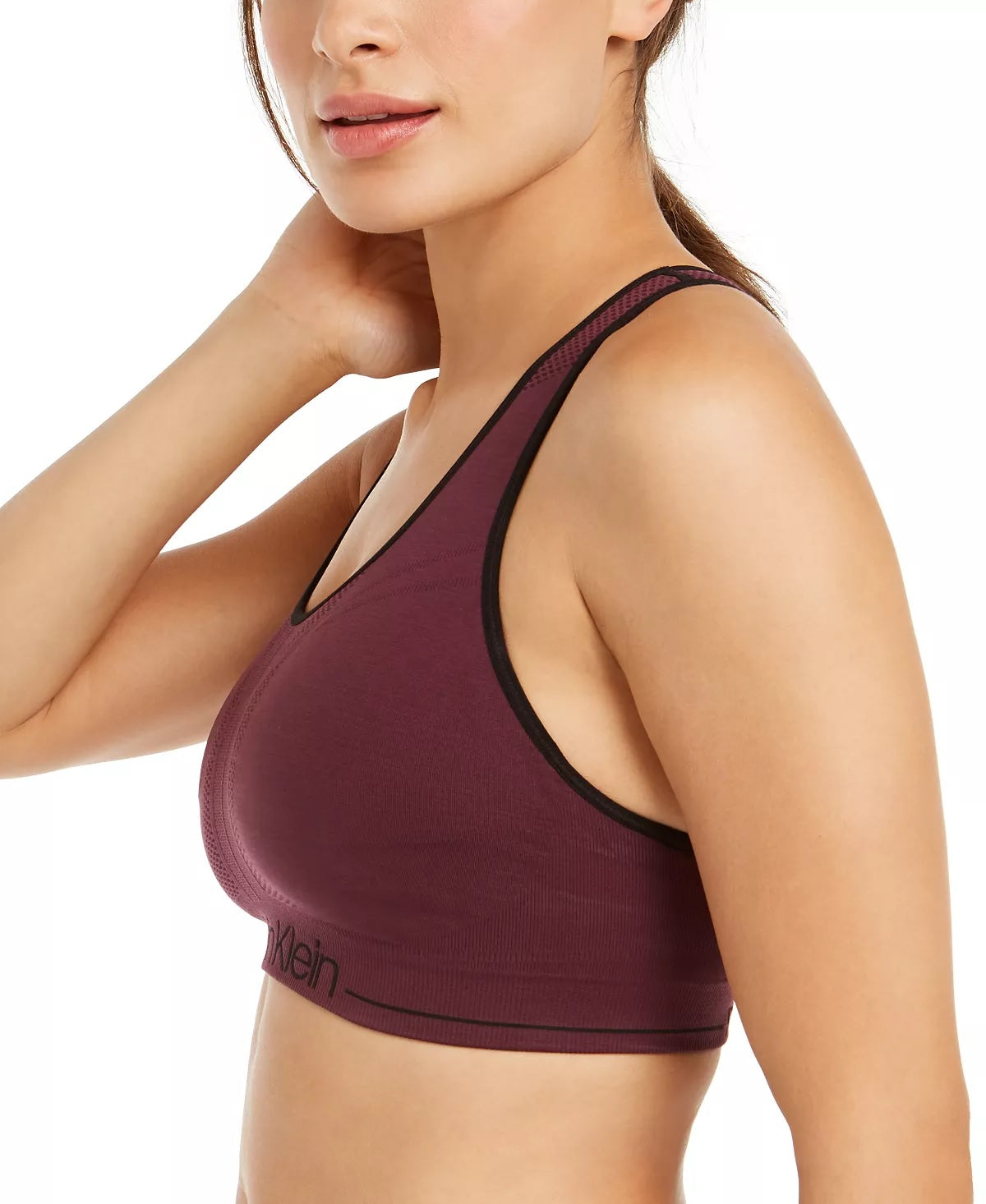 Sutiã esportivo Calvin Klein Impact feminino vermelho tamanho médio