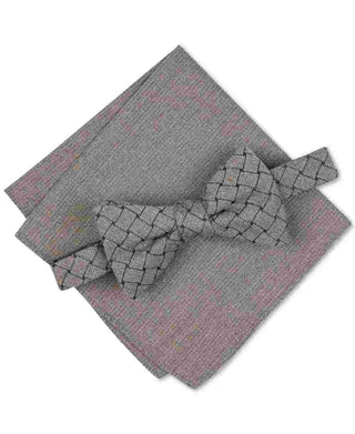 Gravata borboleta Alfani masculina Solid Mode cinza tamanho único