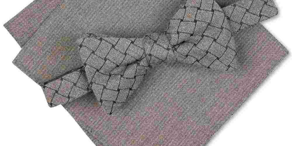 Gravata borboleta Alfani masculina Solid Mode cinza tamanho único