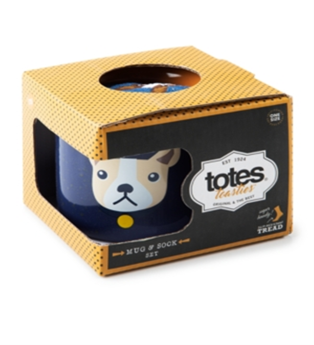 Conjunto de presente masculino com caneca e meias, cinza, tamanho regular