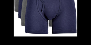 Cuecas boxer de malha Alfani masculinas, pacote com 4, pretas, tamanho 2XL