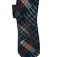 Gravata profissional xadrez Chelsea masculina Bar III, tamanho azul marinho, regular