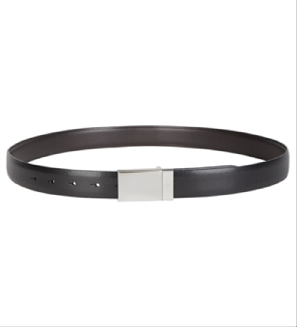 Cinto social profissional de couro masculino Ryan Seacrest Distinction, preto, tamanho grande