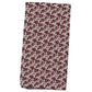 Lenço de bolso formal floral Porter masculino Four In Hand vermelho tamanho regular