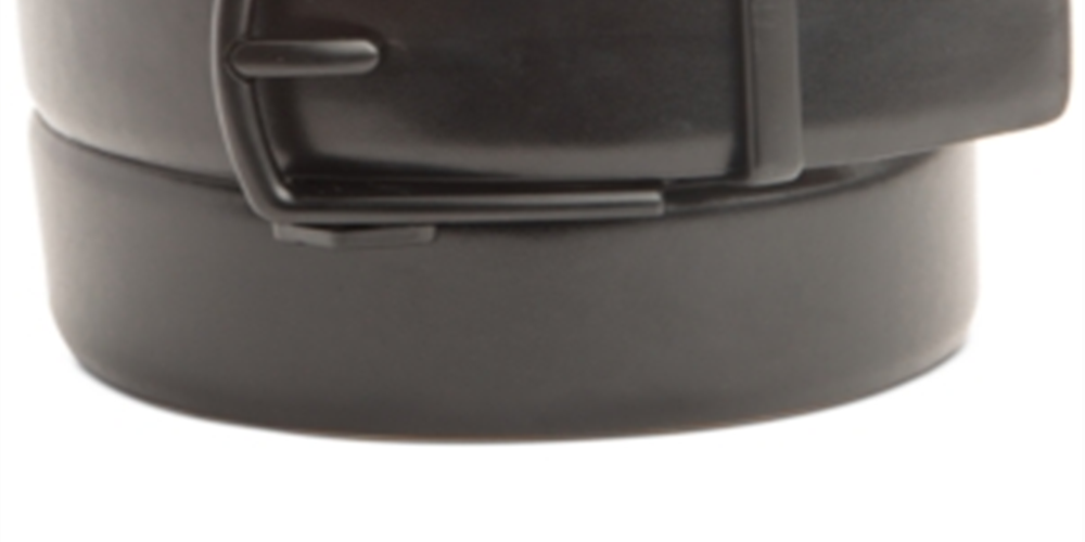 Cinto casual Kenneth Cole Reaction masculino com trava de couro e conforto, preto, tamanho pequeno