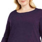 Karen Scott Suéter Feminino Plus com Decote Balé Roxo Tamanho 2X