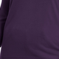 Karen Scott Suéter Plus Size com Decote Balé Feminino Roxo Tamanho 1X