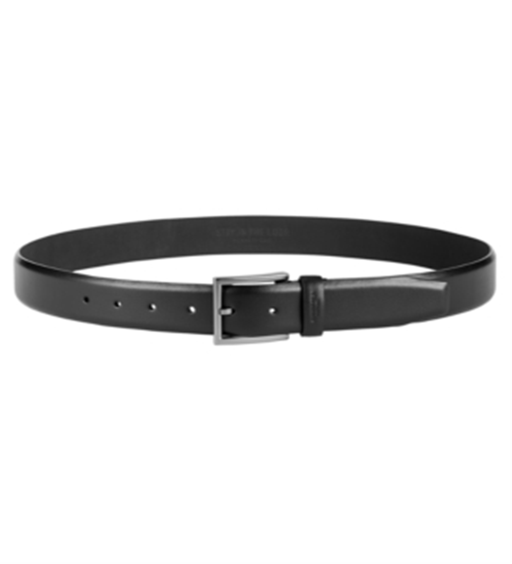 Cinto social profissional masculino Kenneth Cole Reaction em couro, preto, tamanho pequeno