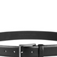 Cinto social profissional masculino Kenneth Cole Reaction em couro, preto, tamanho pequeno