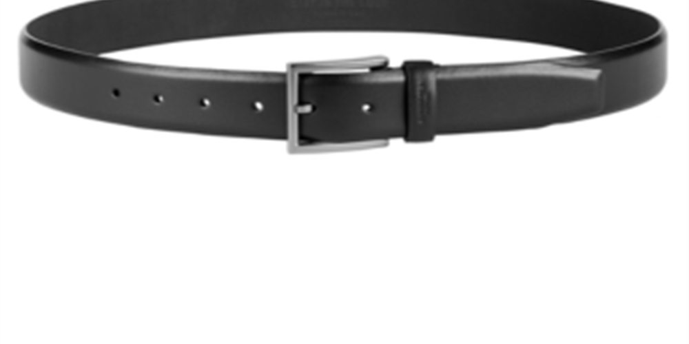Cinto social profissional masculino Kenneth Cole Reaction em couro, preto, tamanho pequeno