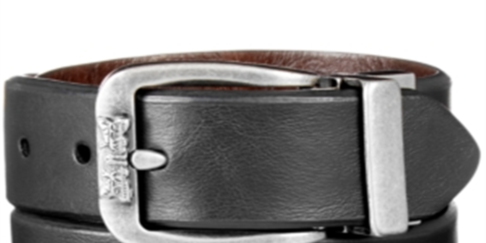 Cinto social profissional reversível masculino Levi's, preto, tamanho pequeno