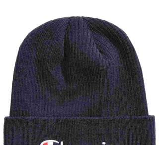 Gorro masculino Champion de malha canelada com punho, tamanho azul-marinho, regular