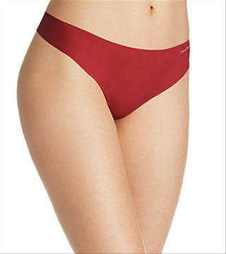 Calvin Klein Invisibles Tanga Feminina Vermelha Tamanho XS