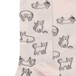 Meias masculinas Hot Sox Outline Cat Crew bege tamanho 6-12