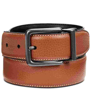 Perry Ellis Cinto reversível casual masculino Portfolio marrom tamanho 38