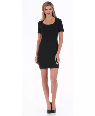 Vestido curto feminino Lamonir da Instant Figure, cinza, tamanho extragrande