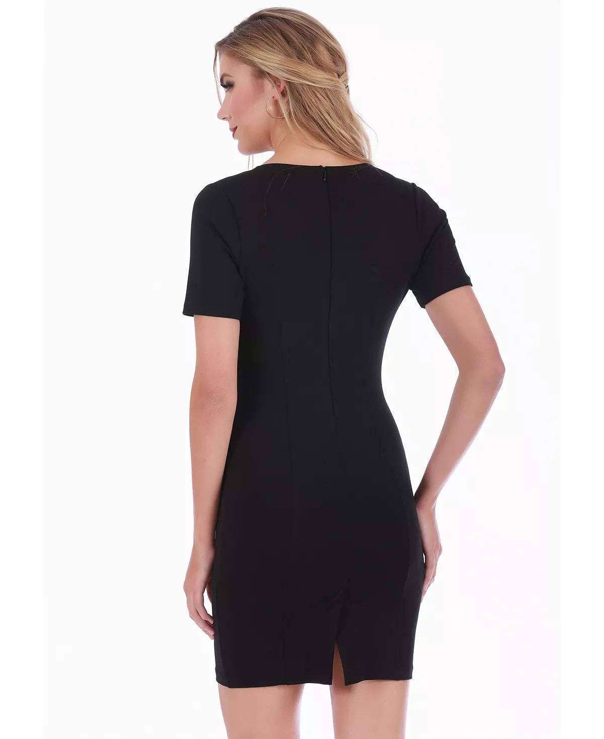 Vestido curto feminino Lamonir da Instant Figure, cinza, tamanho extragrande
