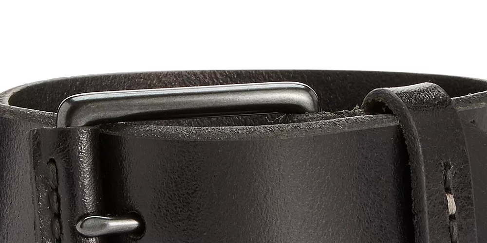 Cinto de couro Levi's Nose Wrap masculino, preto, tamanho pequeno