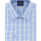 Camisa social xadrez masculina Eagle Classic Regular Fit com gola elástica e sem ferro, tamanho XL