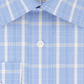 Camisa social xadrez masculina Eagle Classic Regular Fit com gola elástica e sem ferro, tamanho XL
