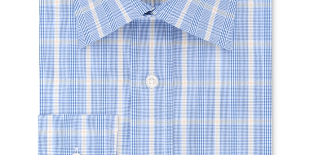 Camisa social xadrez masculina Eagle Classic Regular Fit com gola elástica e sem ferro, tamanho XL