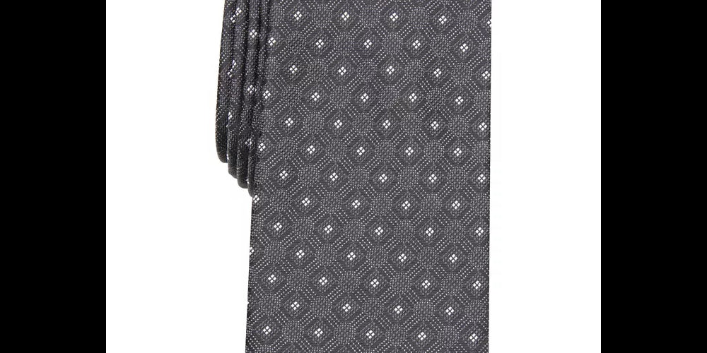 Gravata Alfani Slim Geo Masculina Vermelha Tamanho Único