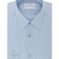 Camisa social masculina Calvin Klein Slim Fit com gola flexível elástica, azul, tamanho 16,5 x 32-33