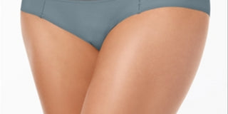 Calvin Klein Invisibles Mesh-Trim Hipster Cinza Feminino Tamanho P