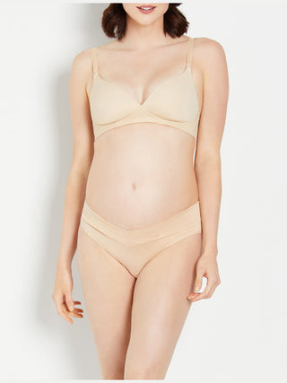 Calcinha de biquíni maternidade maternidade tamanho GG marrom