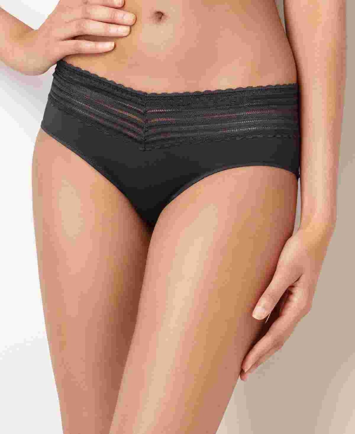 Warner's Women's No Pinching No Problems Lace Hipster Underwear Preto Tamanho X-G