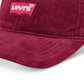 Boné de beisebol Levi's Corduroy Batwing Logo Masculino Vermelho Tamanho Regular