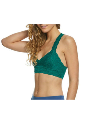 Sutiãs íntimos florais para uso diário feminino Free People, tamanho pequeno, verde