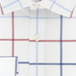 Camisa social xadrez slim fit masculina Tommy Hilfiger, branca, tamanho 16,5 x 32-33